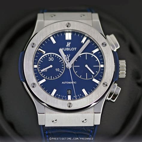 hublot classic fusion 45mm chronograph titanium skeleton mens watch|pre owned hublot classic fusion.